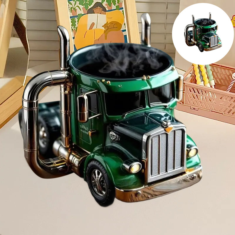 Semi-truck kaffemugg