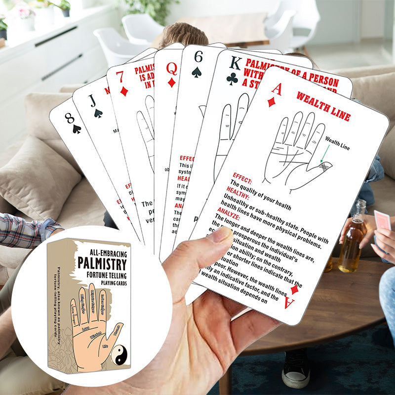 Palmistry Oracle Cards Deck for Fortune Telling and Games