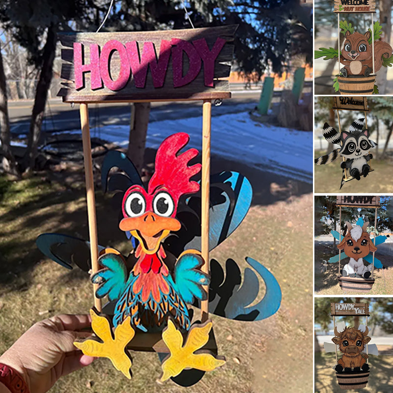 Djur väderkvarn Yard konstdekoration