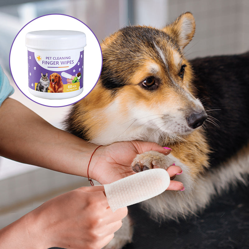 Pet Cleaning Finger Wipes