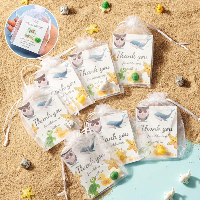 Funny Resin Animals with Thank You Cards, Appreciation Staff Pocket Gift