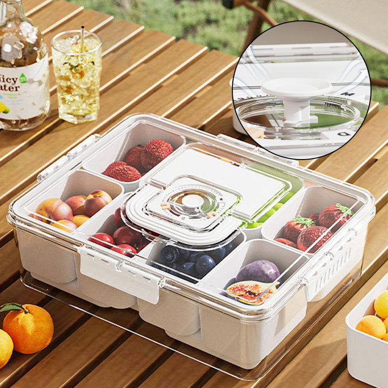 Fresh-Lock Multi-Compartment Prep & Drain Organizer