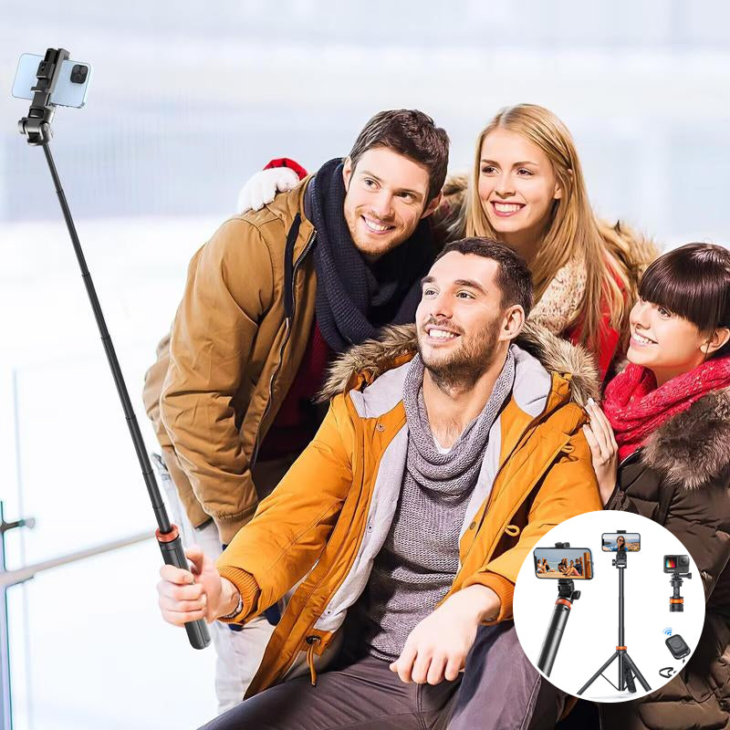 Selfie Stick-stativ med Bluetooth-fjärrkontroll
