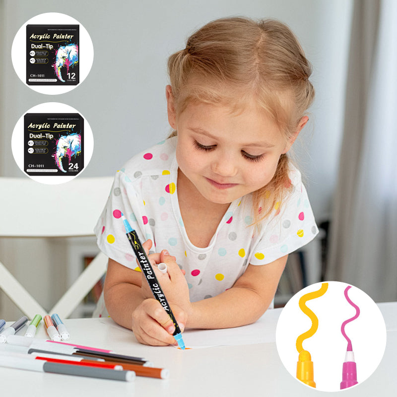 Akrylfärgsmarkör (12/24/36 färger)
