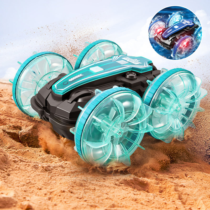 RC Land and Water stunt Car with 2 Remote Controls