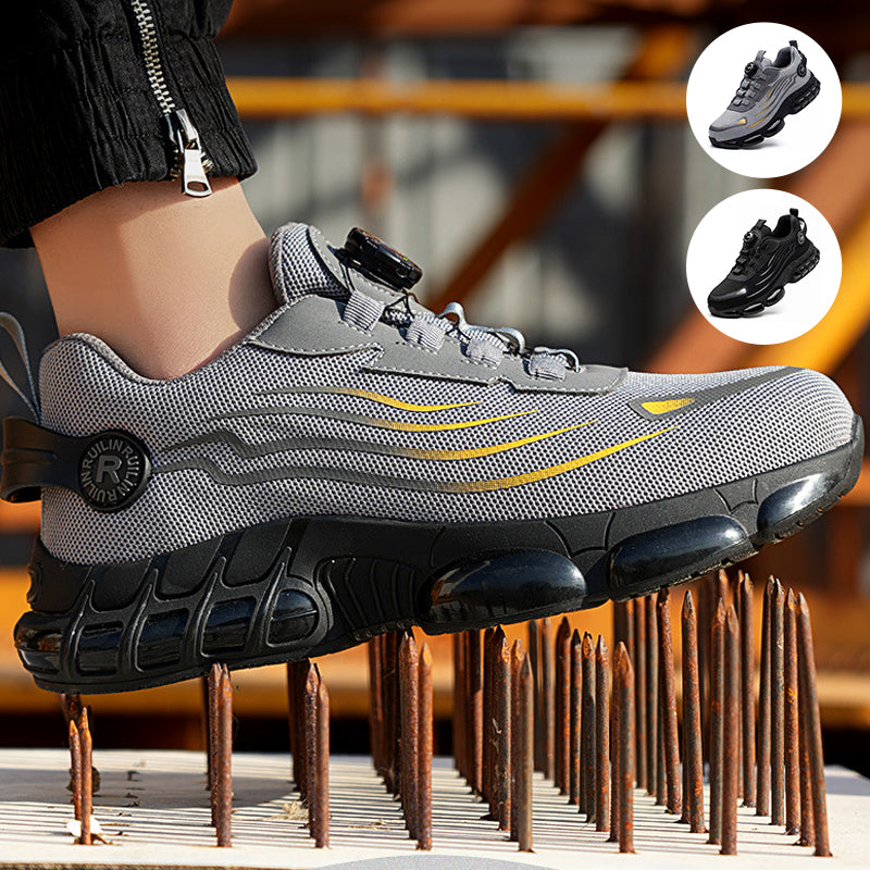 Men's Steel Toe Safety Shoes With Swivel Button