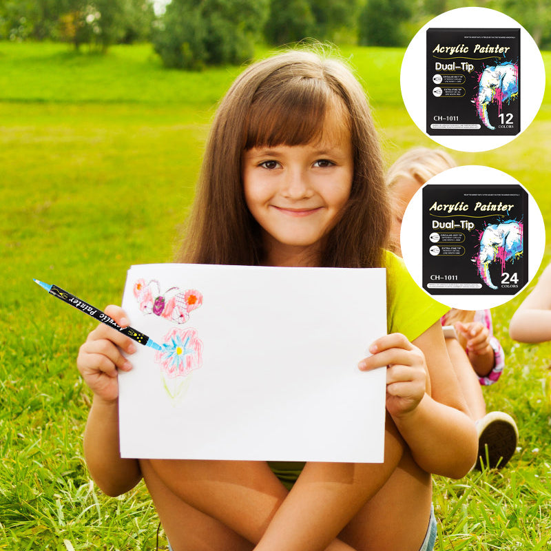 Akrylfärgsmarkör (12/24/36 färger)