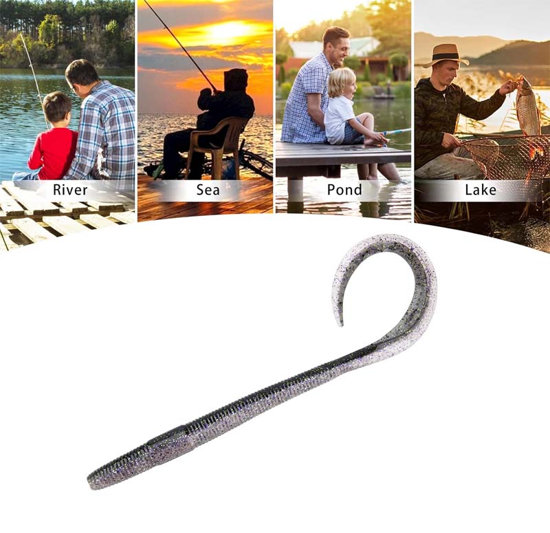 Realistic Soft Worm Fishing Lures(8 Pcs per pack)