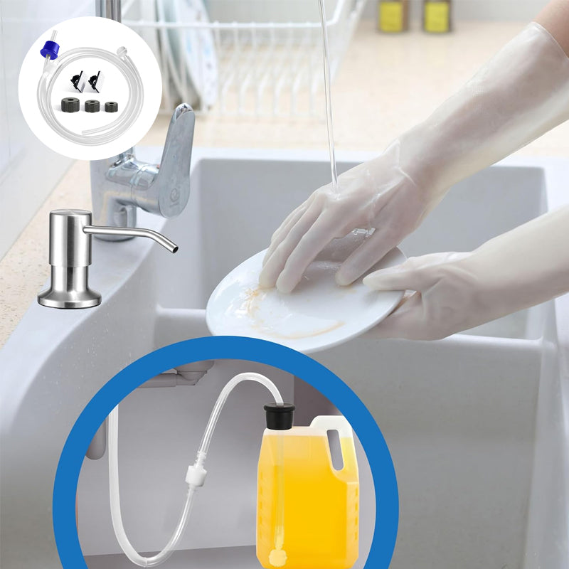 Kitchen Hack- Never Fill The Little Bottle Again, Sink Soap Dispenser Tube Kit