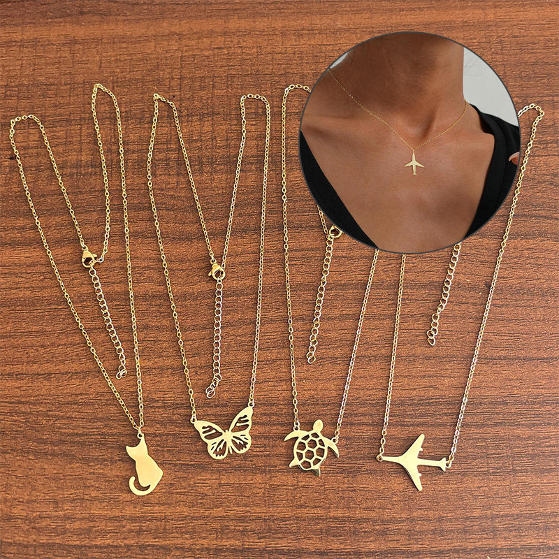 Light Luxury Aircraft Necklace