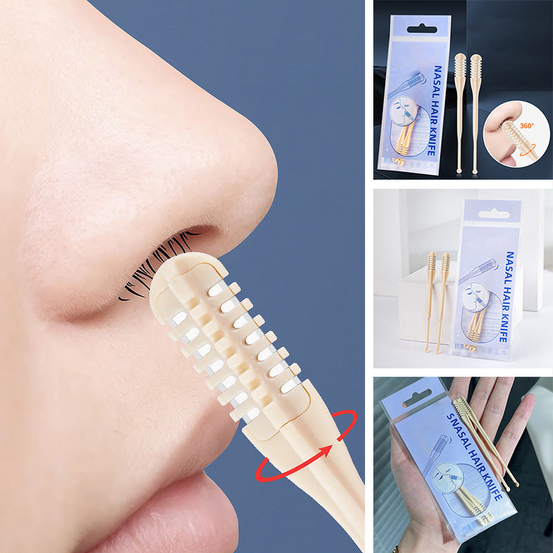 Handheld 360° Rotating Nose Hair Removal with Ear Picker