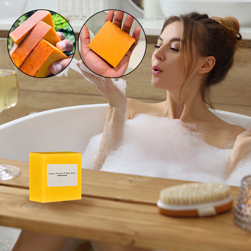 Lemon & Turmeric Kojic Acid Brightening Soap