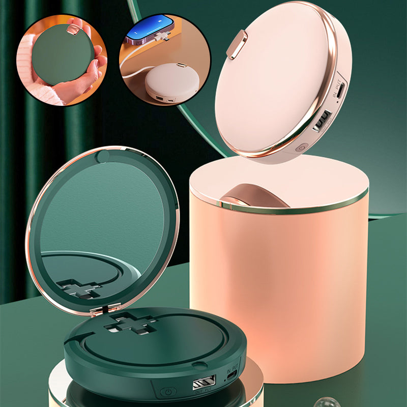 Hand Warmer Makeup Mirror
