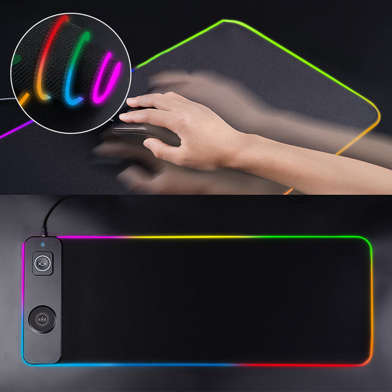 3-in-1 Wireless Charging RGB Gaming Desk Mat