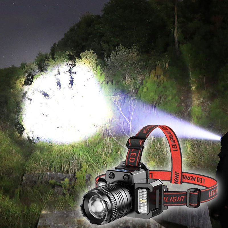 Outdoor USB Rechargeable Waterproof LED Headlamp