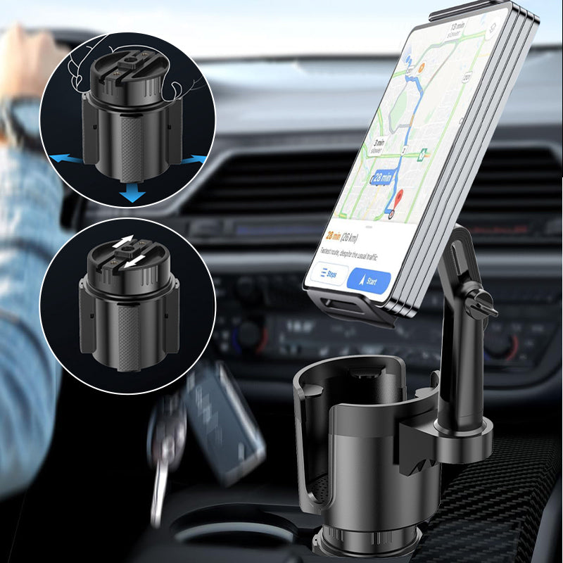360° Rotating Car Cup Holder Phone Mount