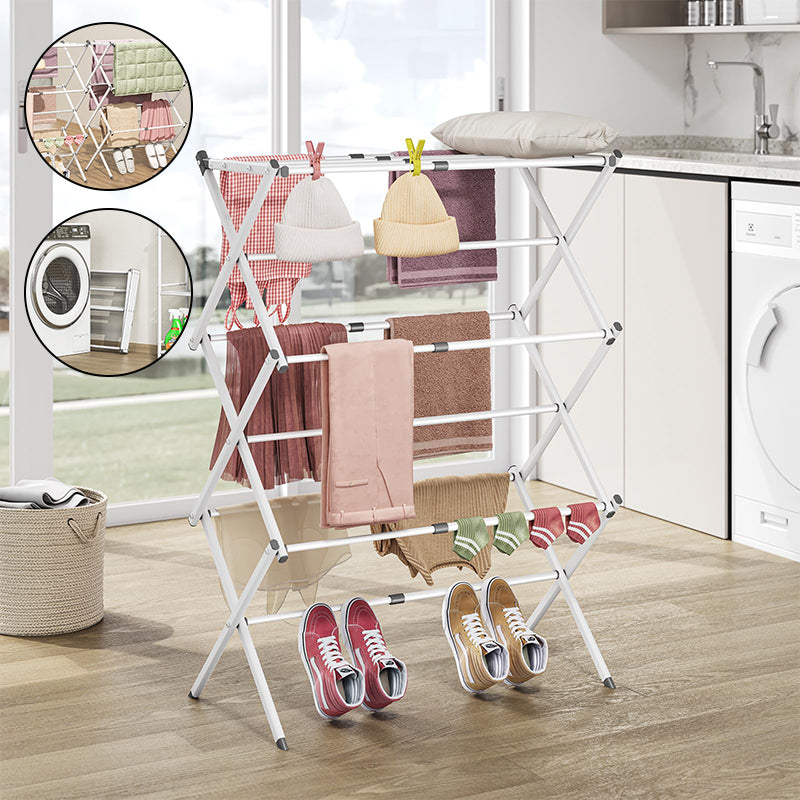 Expandable Collapsing Foldable Laundry Rack