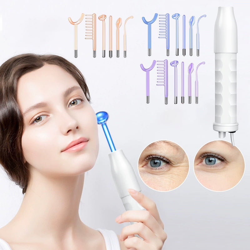 Portable Skin Therapy Machine with 6 Neon & Argon Wands