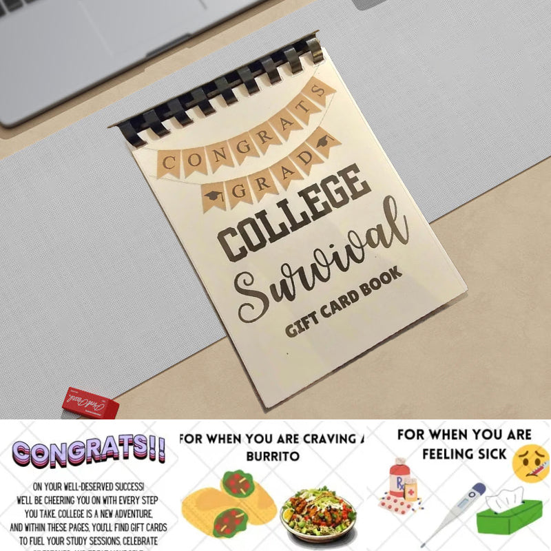 👩🎓🎁College Survival Gift Card Book