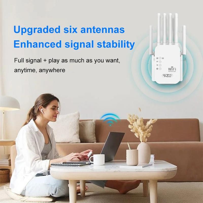 6-Antenna WiFi Extender 1200Mbps
