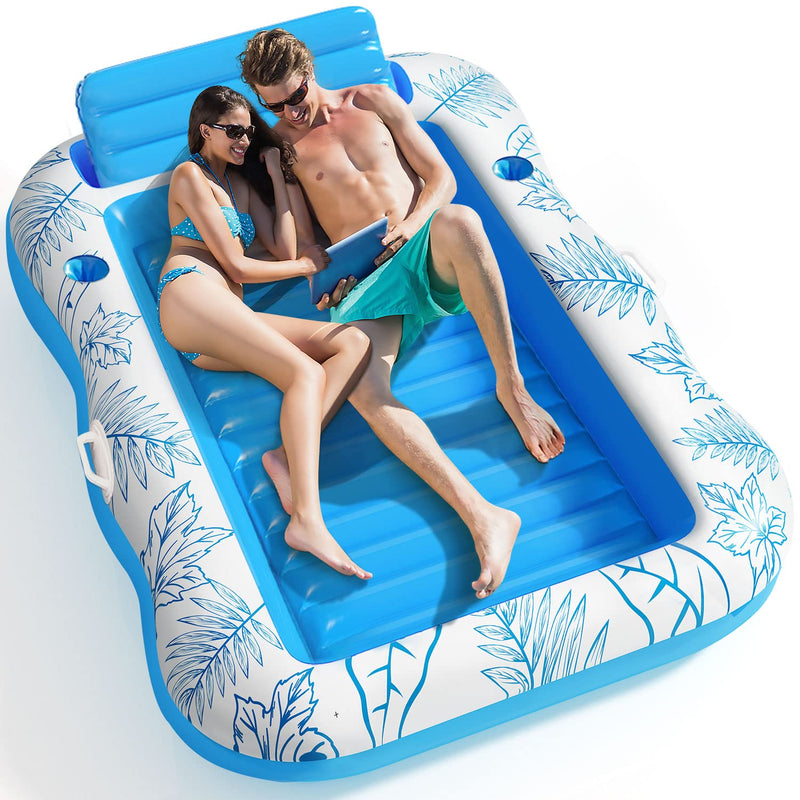 PVC Water Inflatable Maple Leaf Pattern Floating Bed