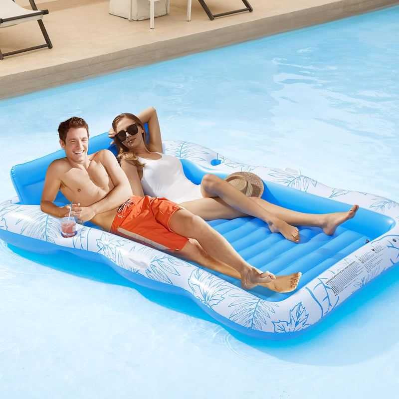 PVC Water Inflatable Maple Leaf Pattern Floating Bed