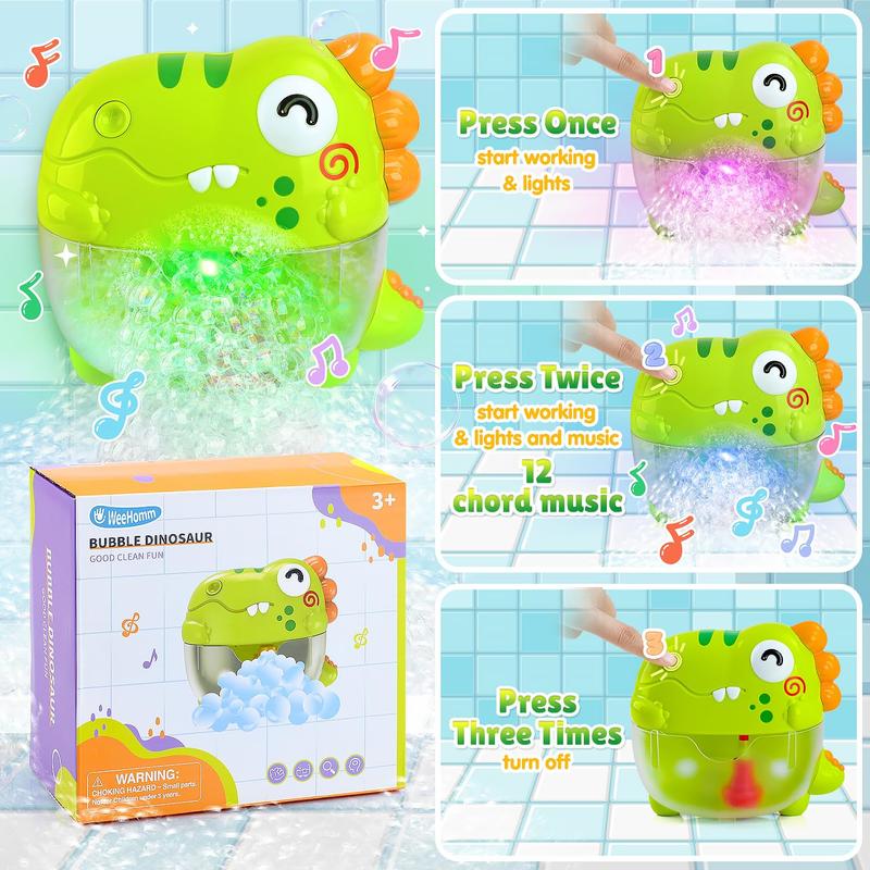 Dinosaur-Themed Automatic Bubble Bath Toy