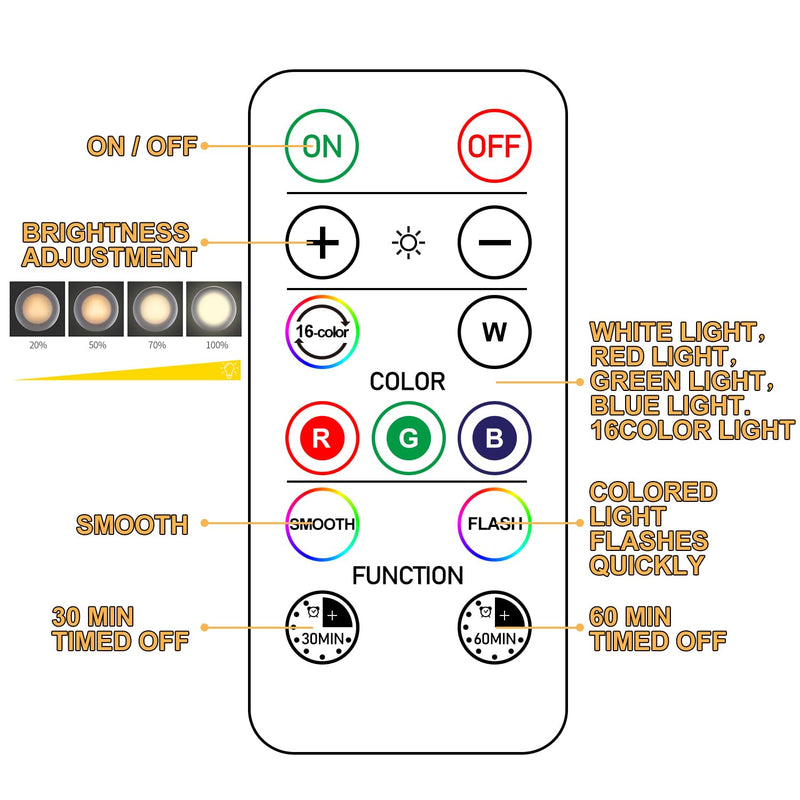 RGB Night Lamp with Remote