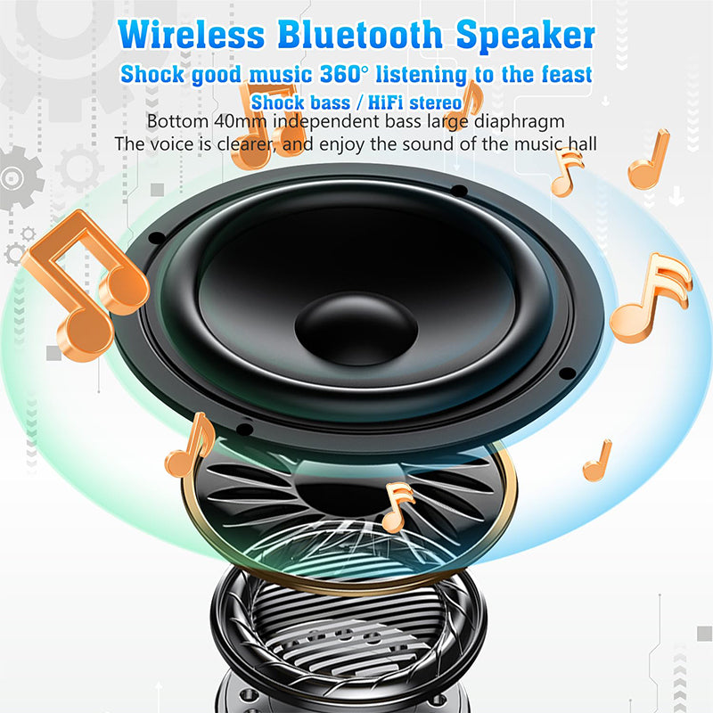 Cell Phone Stand with Wireless Bluetooth Speaker