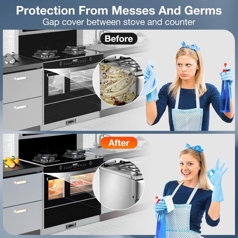 Stainless Steel Stove Counter Gap Covers
