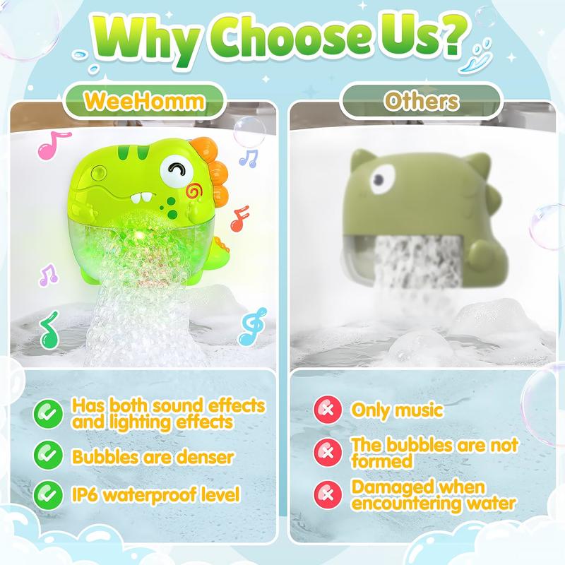 Dinosaur-Themed Automatic Bubble Bath Toy