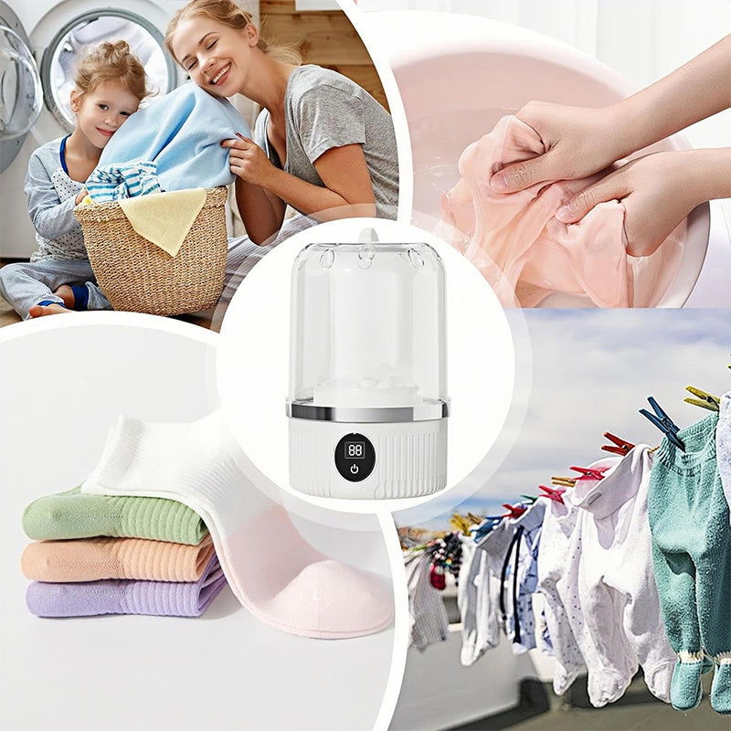 Portable Rechargeable Cordless Mini Washing Machine