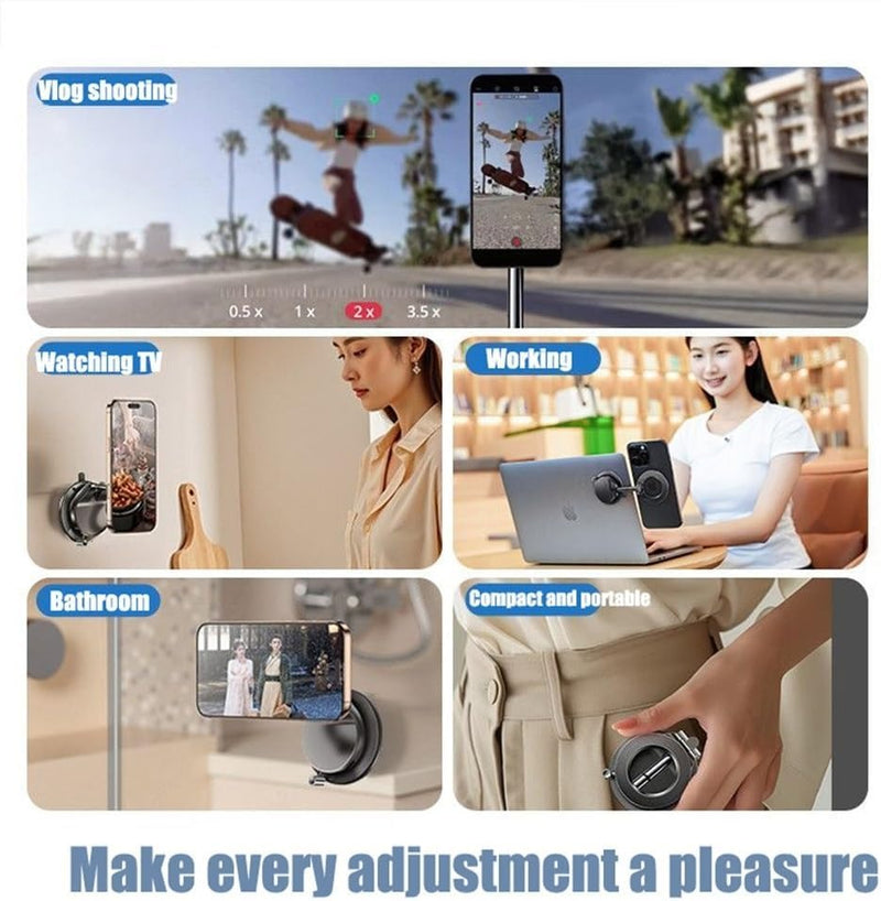 360° Adjustable Foldable Magnetic Car Phone Holder