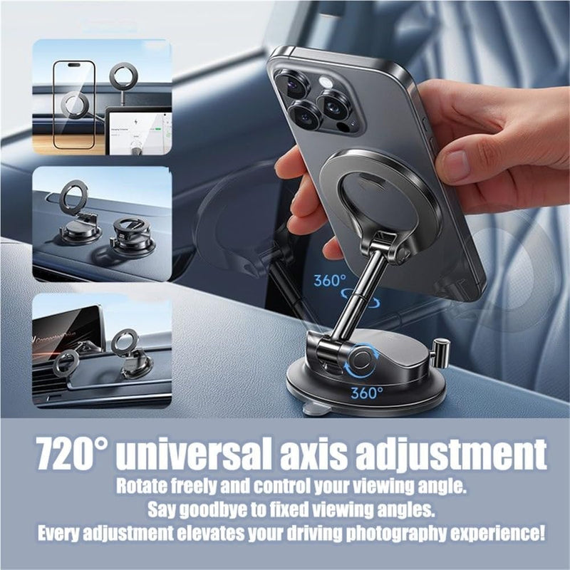 360° Adjustable Foldable Magnetic Car Phone Holder