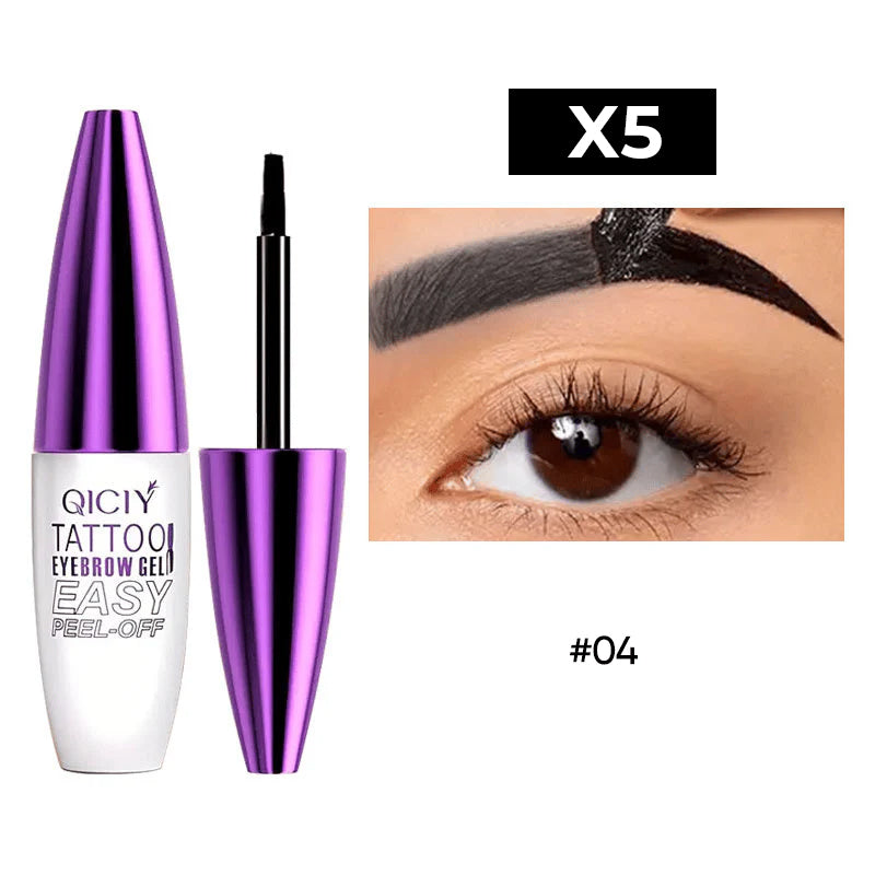 Peel-off eyebrow dye gel
