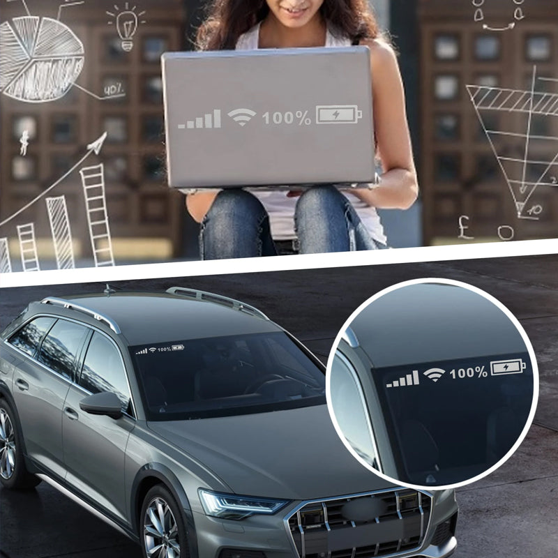 Reflekterande klistermärke för batterisignal (10 st.)