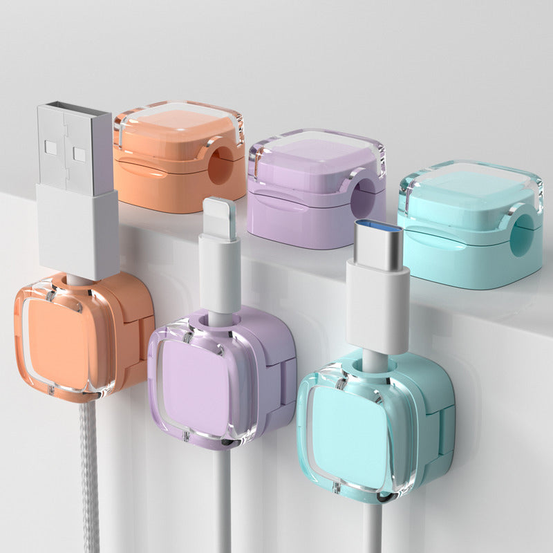6 Pack Magnetic Cord Organizer Holder