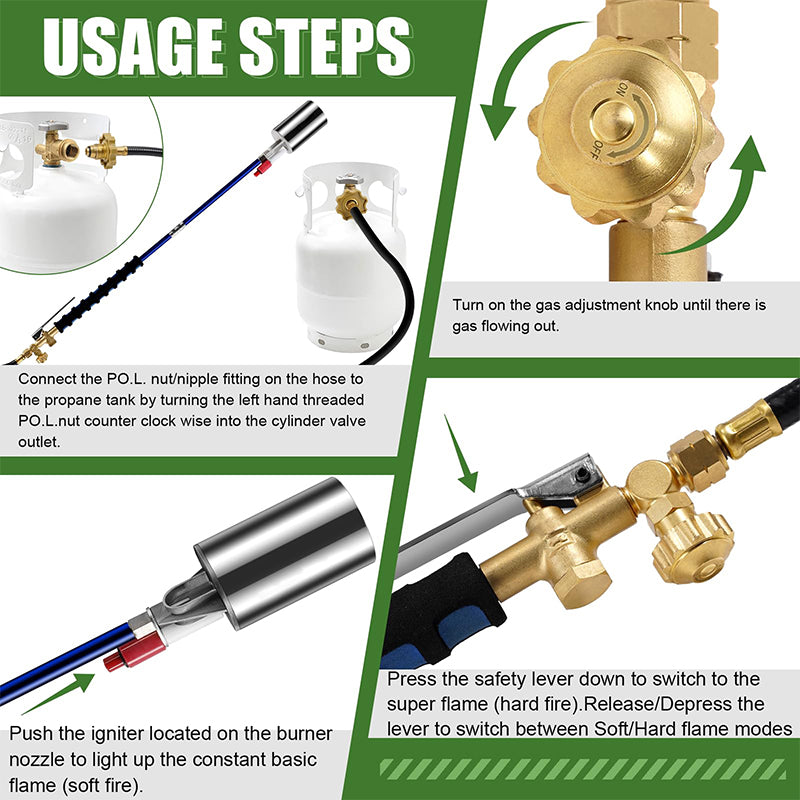 Propane Torch Weed Burner Kit