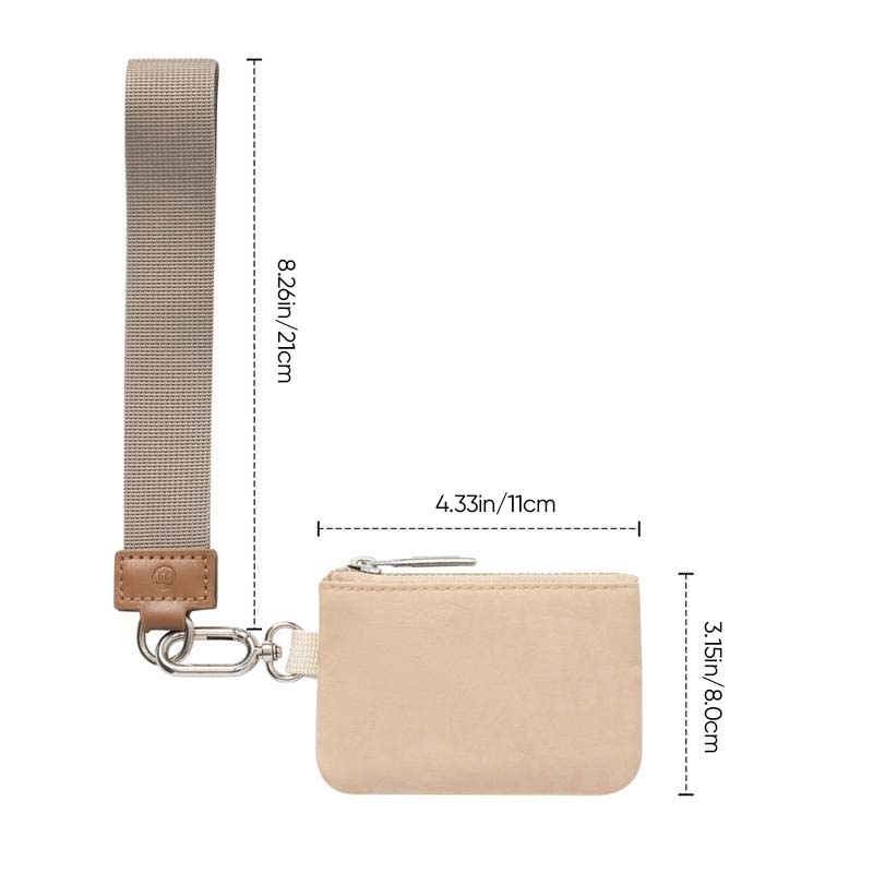 Mini Zip Around Wristlet Wallet for Women