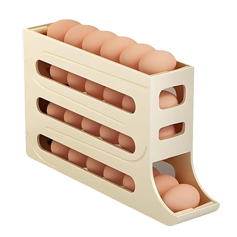 4-Tier Sliding Egg Storage Box