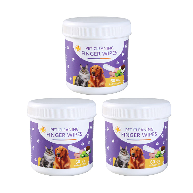 Pet Cleaning Finger Wipes