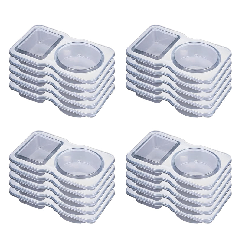 Reusable Snack Container with Lid (2 compartments)