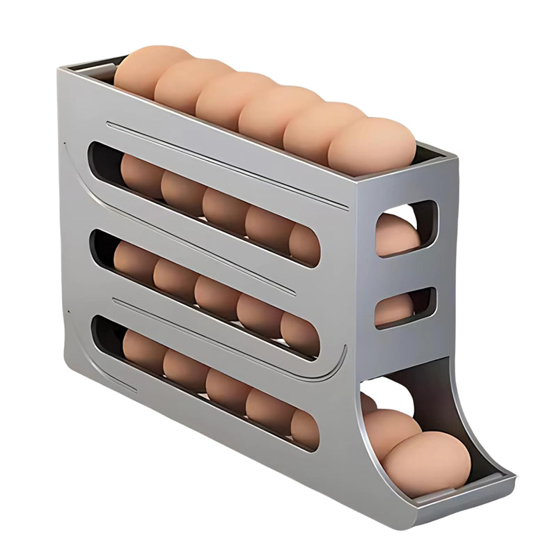 4-Tier Sliding Egg Storage Box