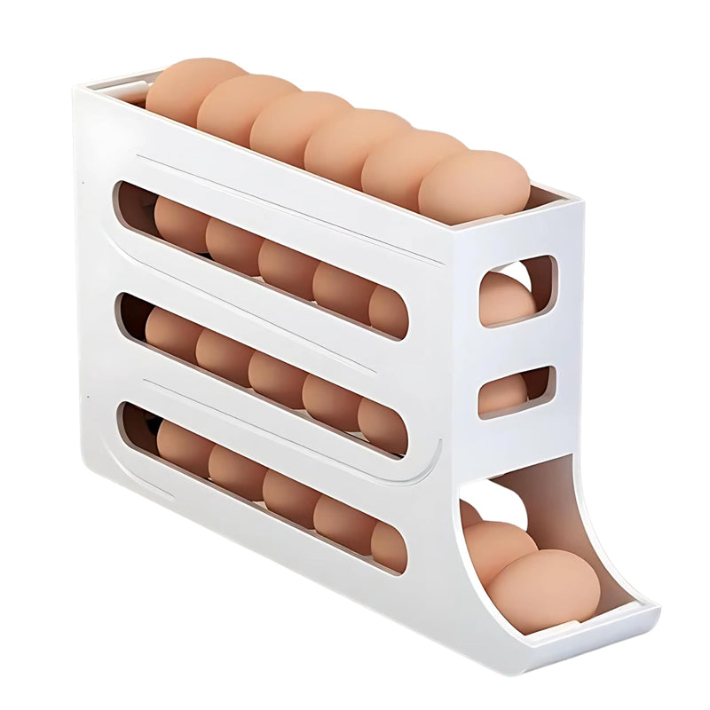 4-Tier Sliding Egg Storage Box