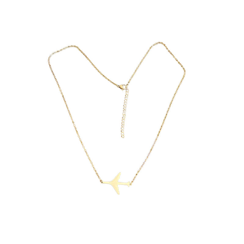 Light Luxury Aircraft Necklace