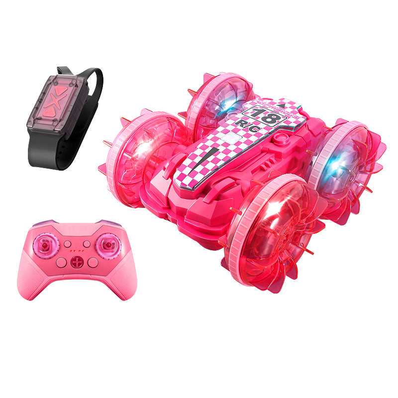 RC Land and Water stunt Car with 2 Remote Controls