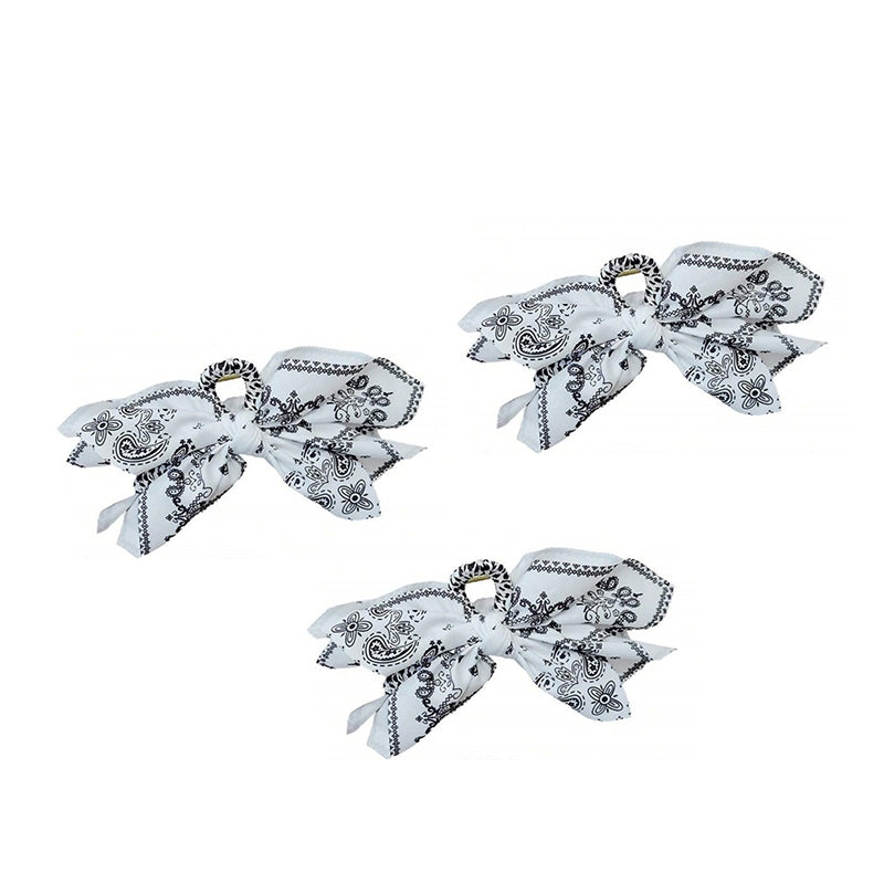 Double-Sided Paisley Bow Hair Claw