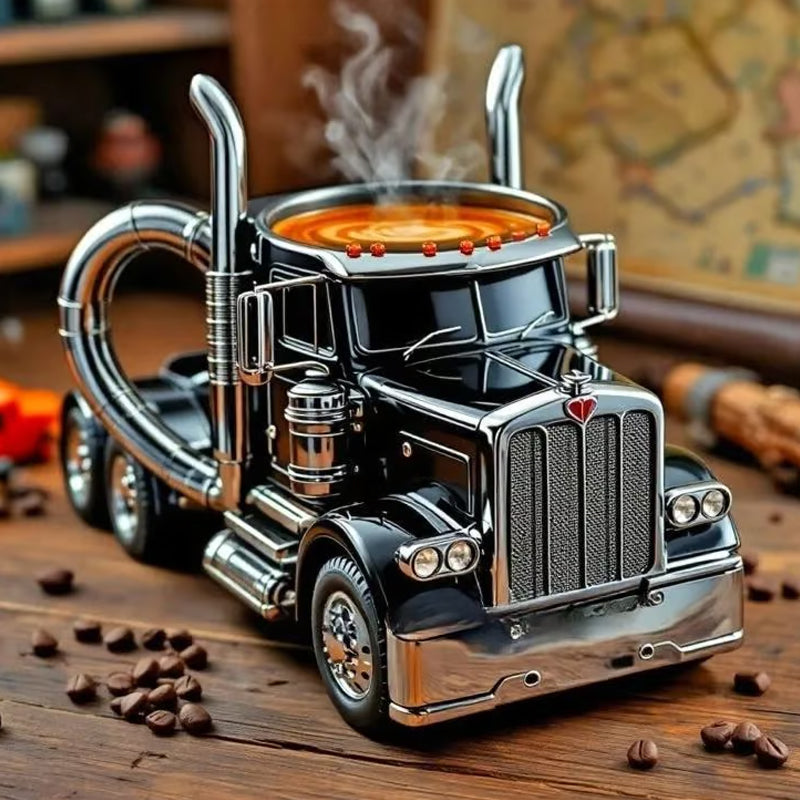 Semi-truck kaffemugg