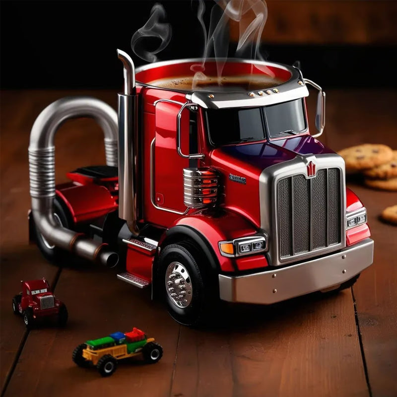 Semi-truck kaffemugg