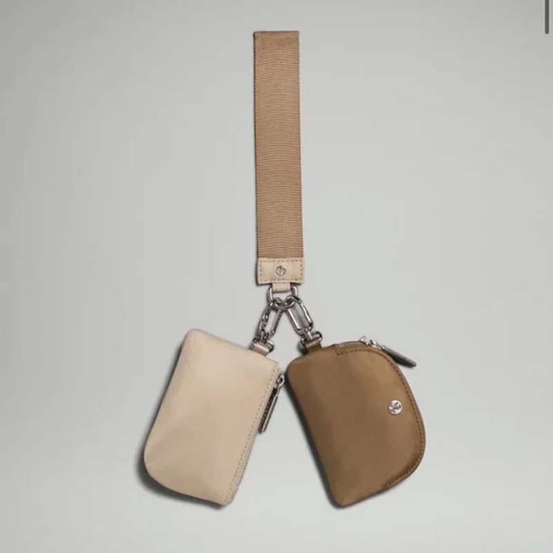 Mini Zip Around Wristlet Wallet for Women